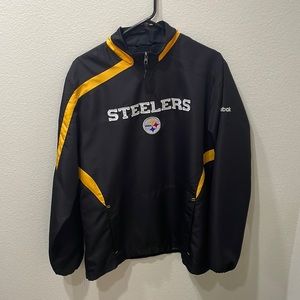 Vintage Large Reebok Steelers Windbreaker